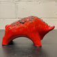 Otto Keramik Ceramic Bull West German Pottery Fat Lava
