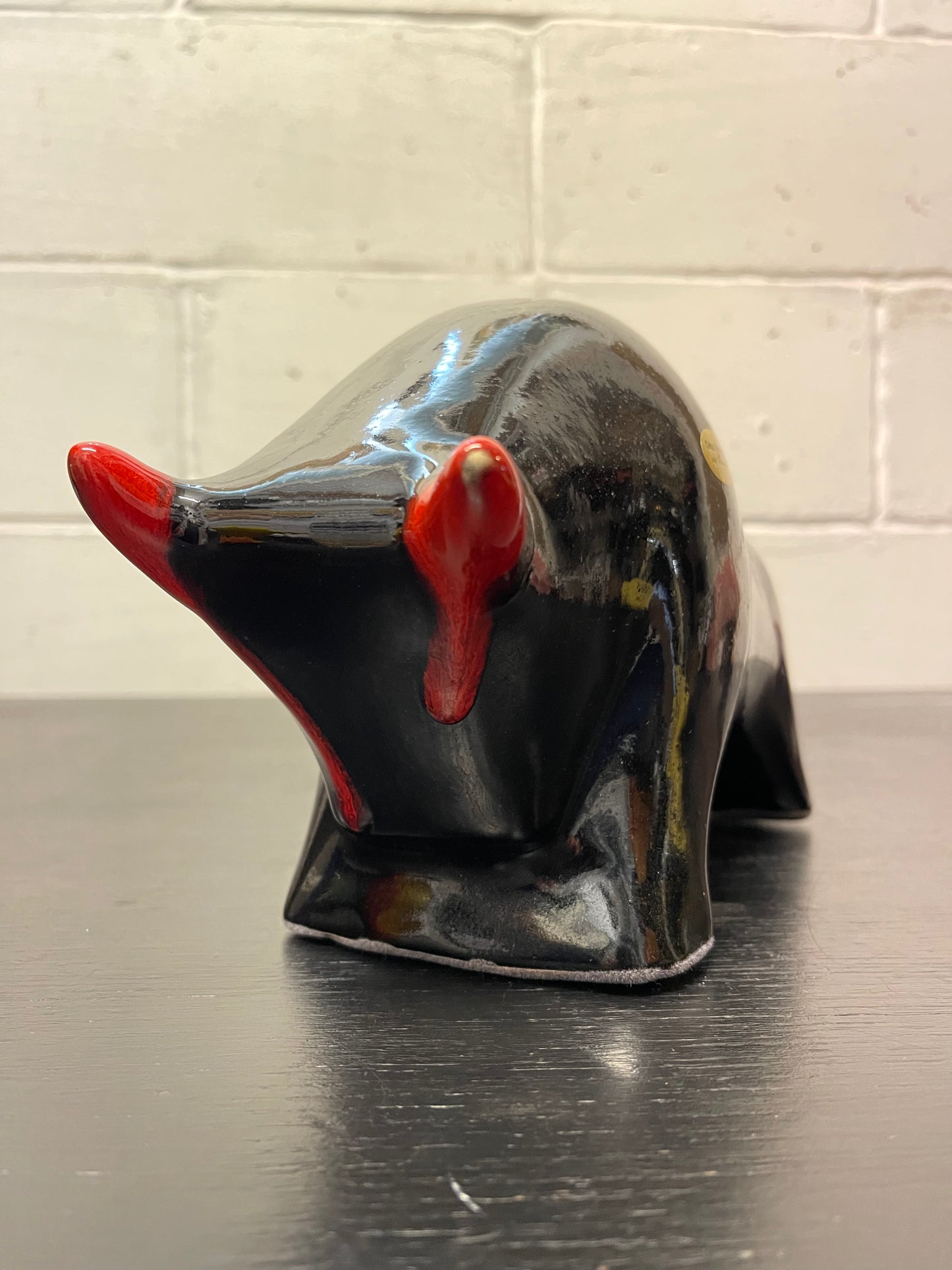 Otto Keramik Ceramic Bull West German Pottery Fat Lava