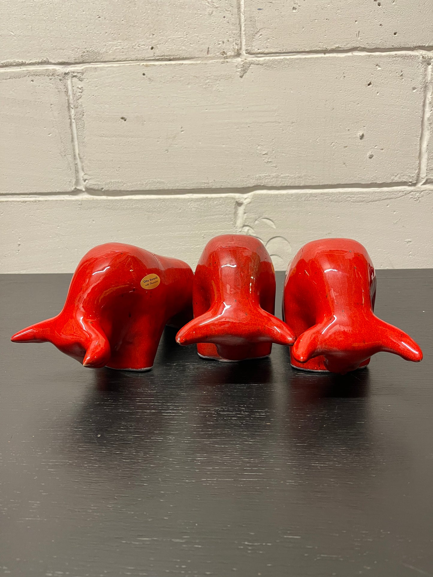 Otto Keramik Ceramic Bull West German Pottery Fat Lava