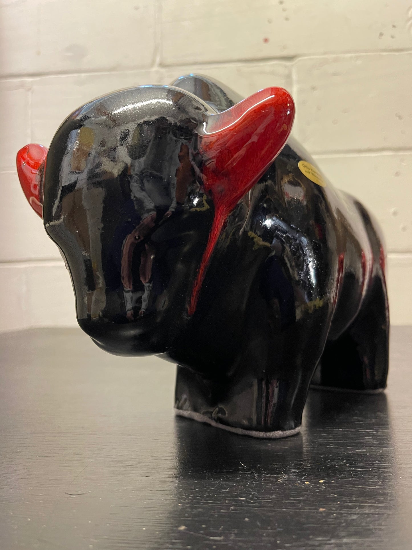 Otto Keramik Ceramic Bull West German Pottery Fat Lava