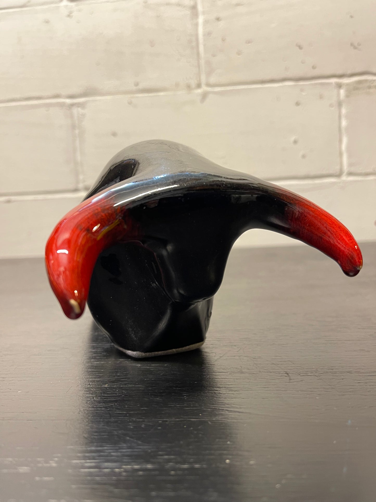 Otto Keramik Ceramic Bull West German Pottery Fat Lava