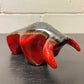 Otto Keramik Ceramic Bull West German Pottery Fat Lava