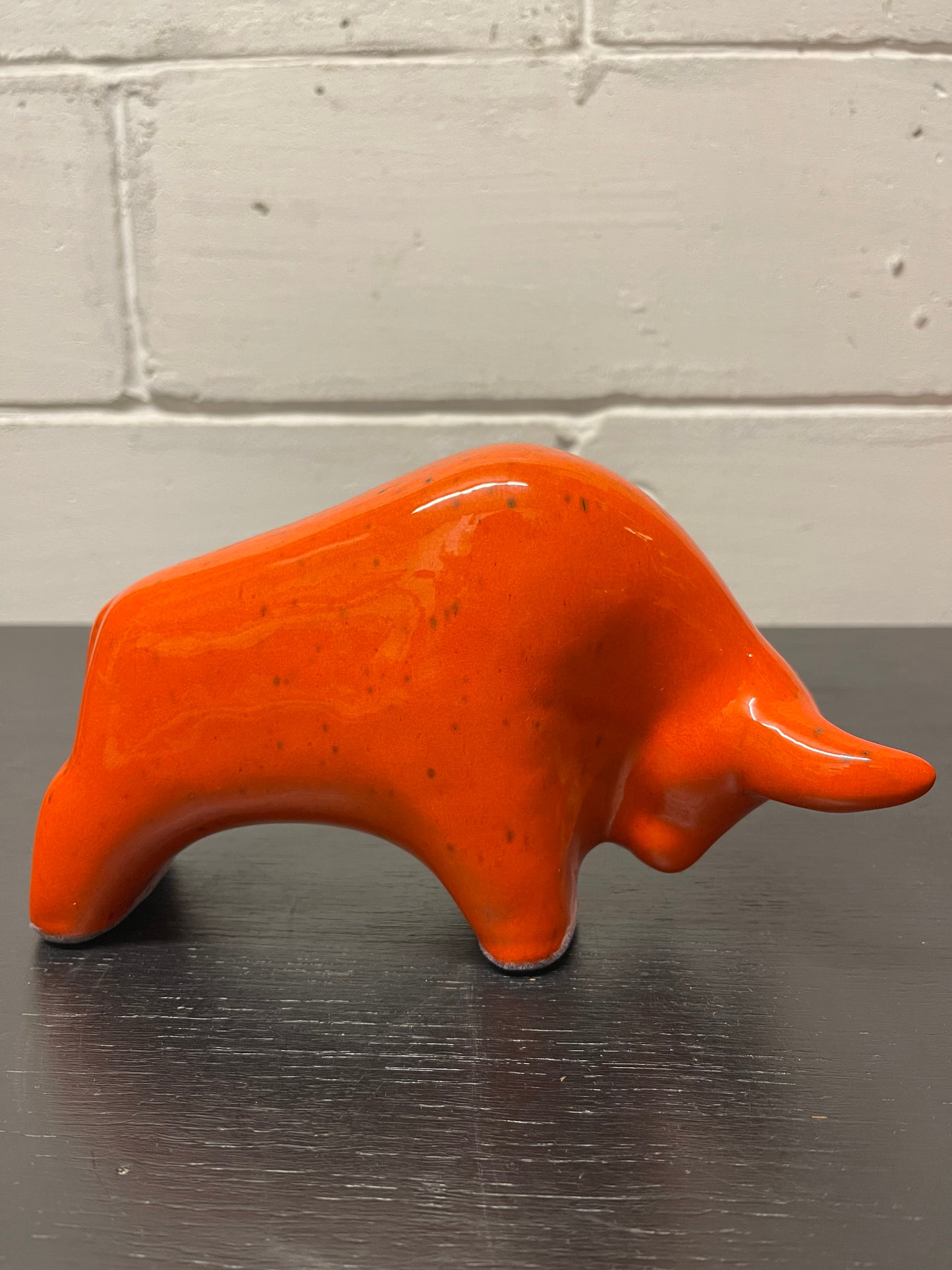 Otto Keramik Ceramic Bull West German Pottery Fat Lava