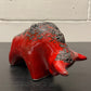 Otto Keramik Ceramic Bull West German Pottery Fat Lava