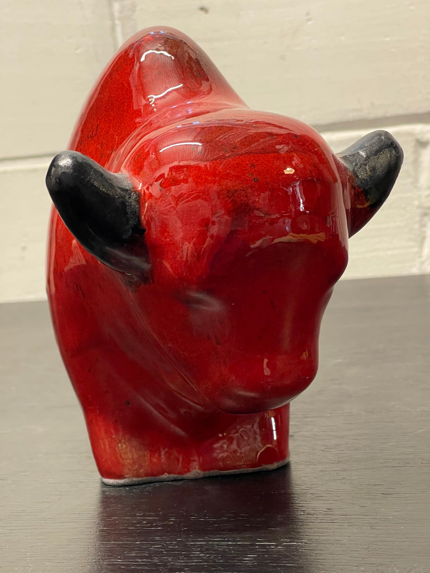 Otto Keramik Ceramic Bull West German Pottery Fat Lava
