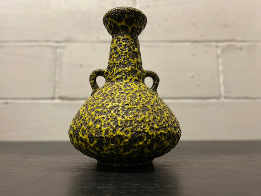 1960s West German Pottery Fat Lava Vase By Japecco 62/30