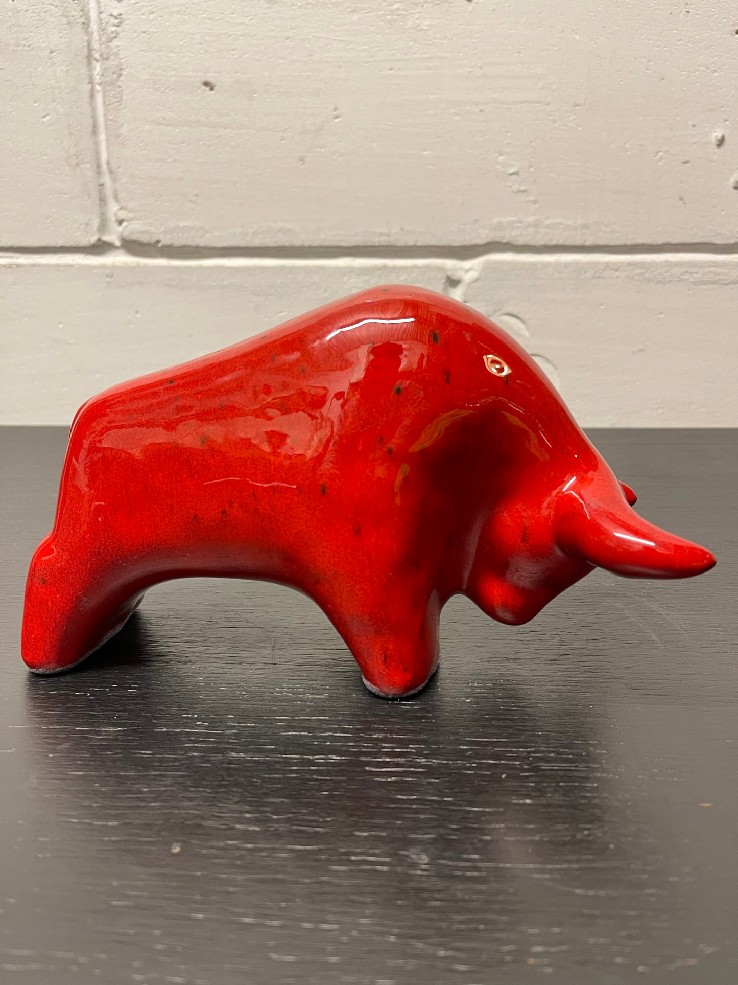 Otto Keramik Ceramic Bull West German Pottery Fat Lava