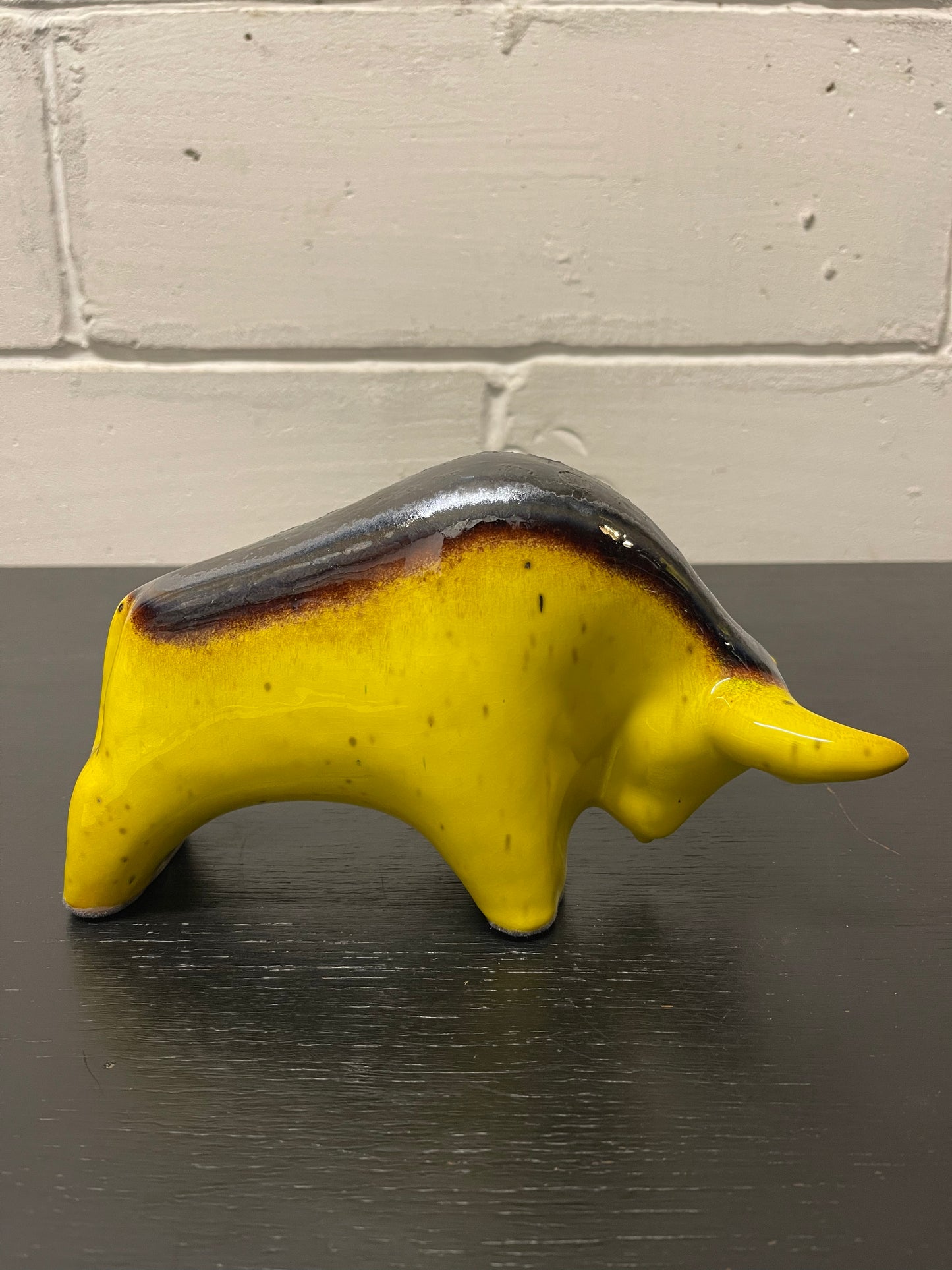 Otto Keramik Ceramic Bull West German Pottery Fat Lava