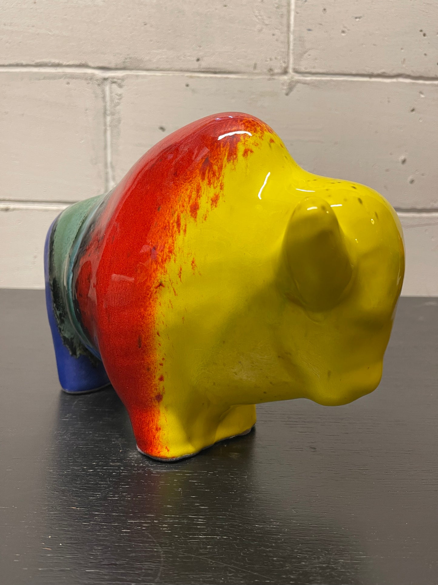 Otto Keramik Ceramic Bull West German Pottery Fat Lava