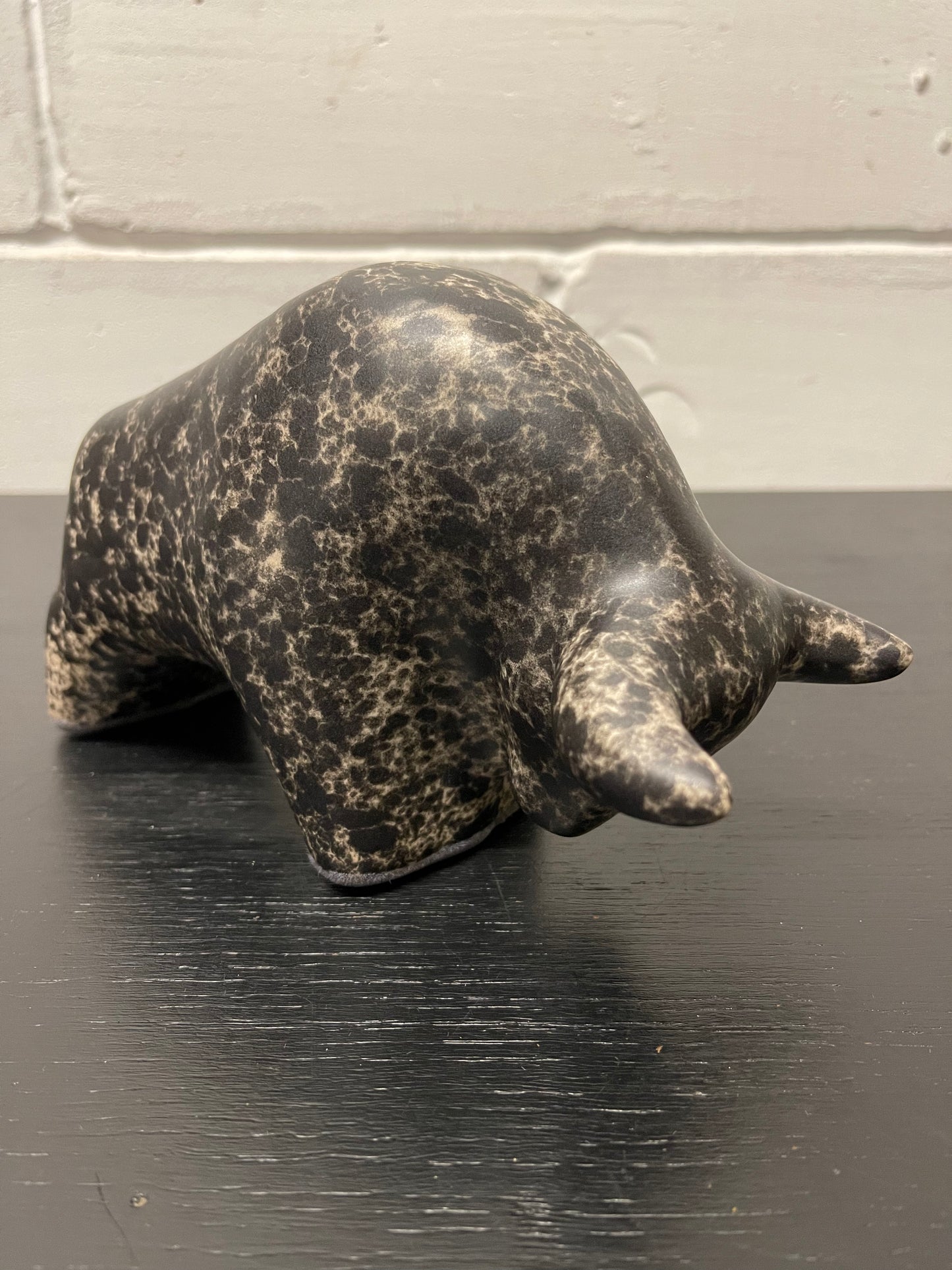 Otto Keramik Ceramic Bull West German Pottery Fat Lava