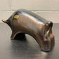 Otto Keramik Ceramic Bull West German Pottery Fat Lava