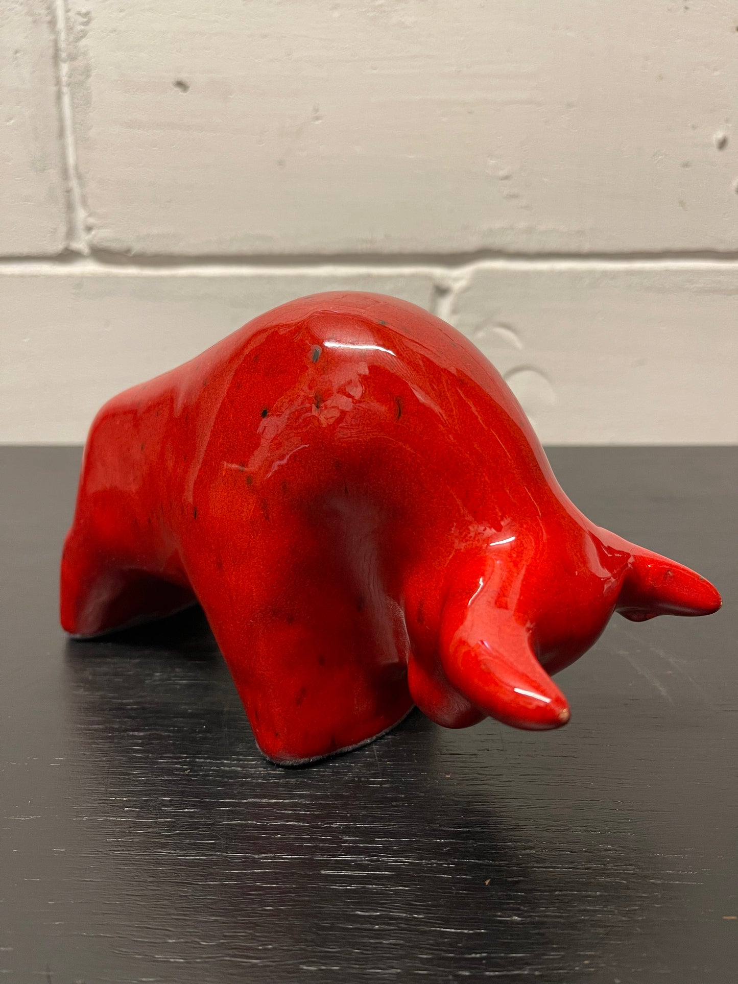 Otto Keramik Ceramic Bull West German Pottery Fat Lava
