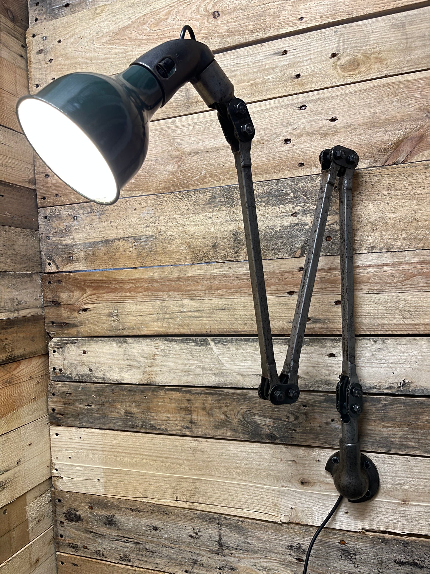 1930s Industrial Wall Lamp By Mek Elek London