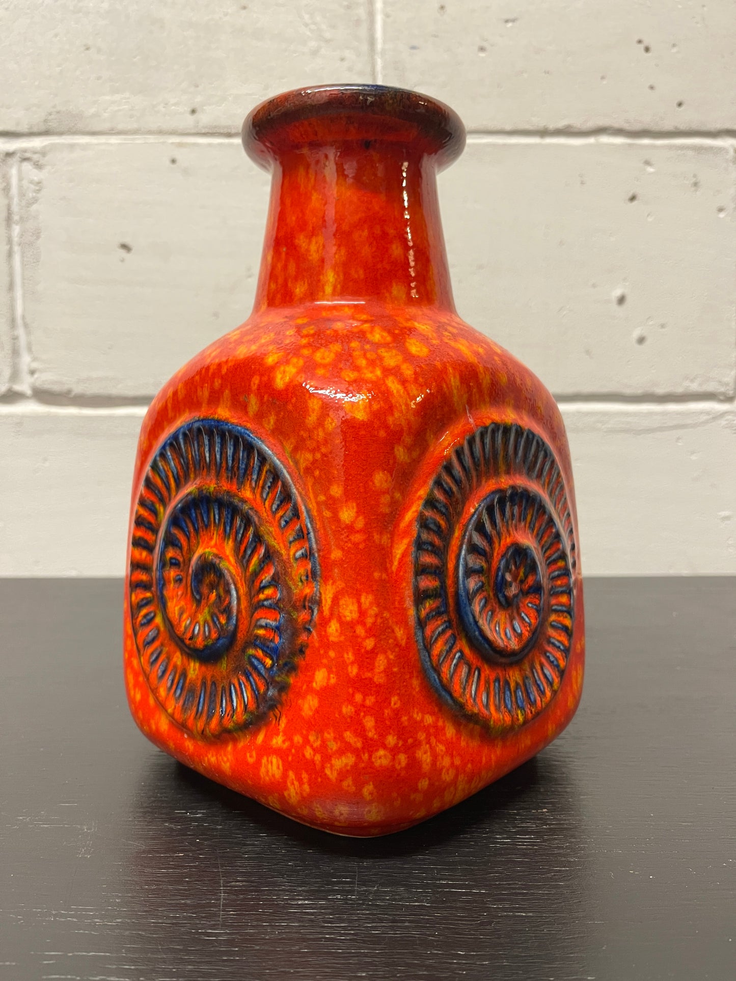 1960s West German Pottery Fossil Vase By Bay 80/25