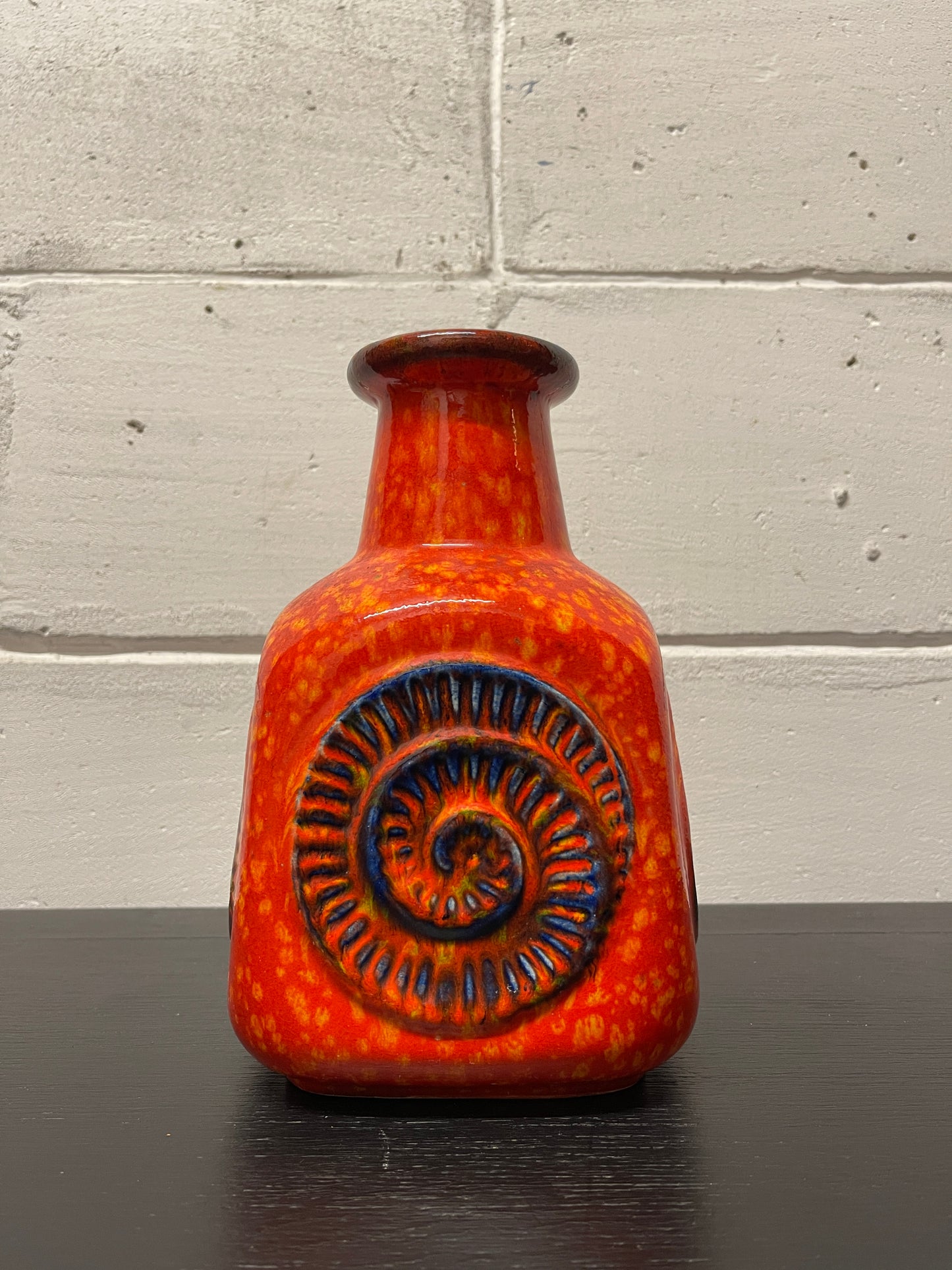 1960s West German Pottery Fossil Vase By Bay 80/25