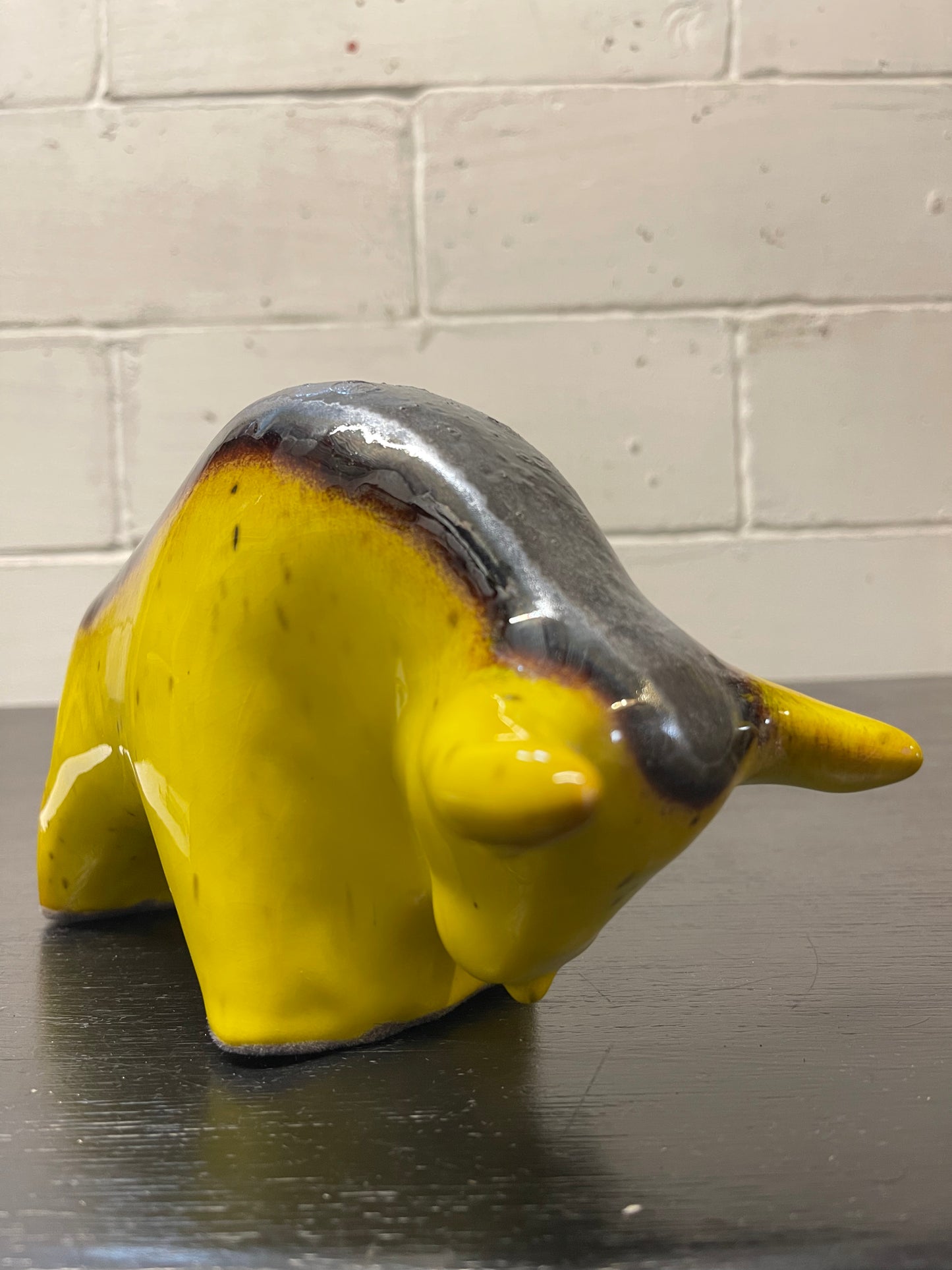 Otto Keramik Ceramic Bull West German Pottery Fat Lava