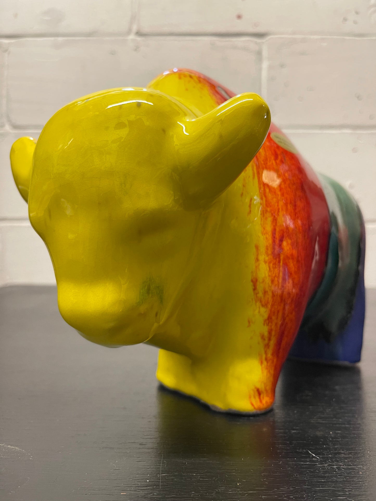 Otto Keramik Ceramic Bull West German Pottery Fat Lava