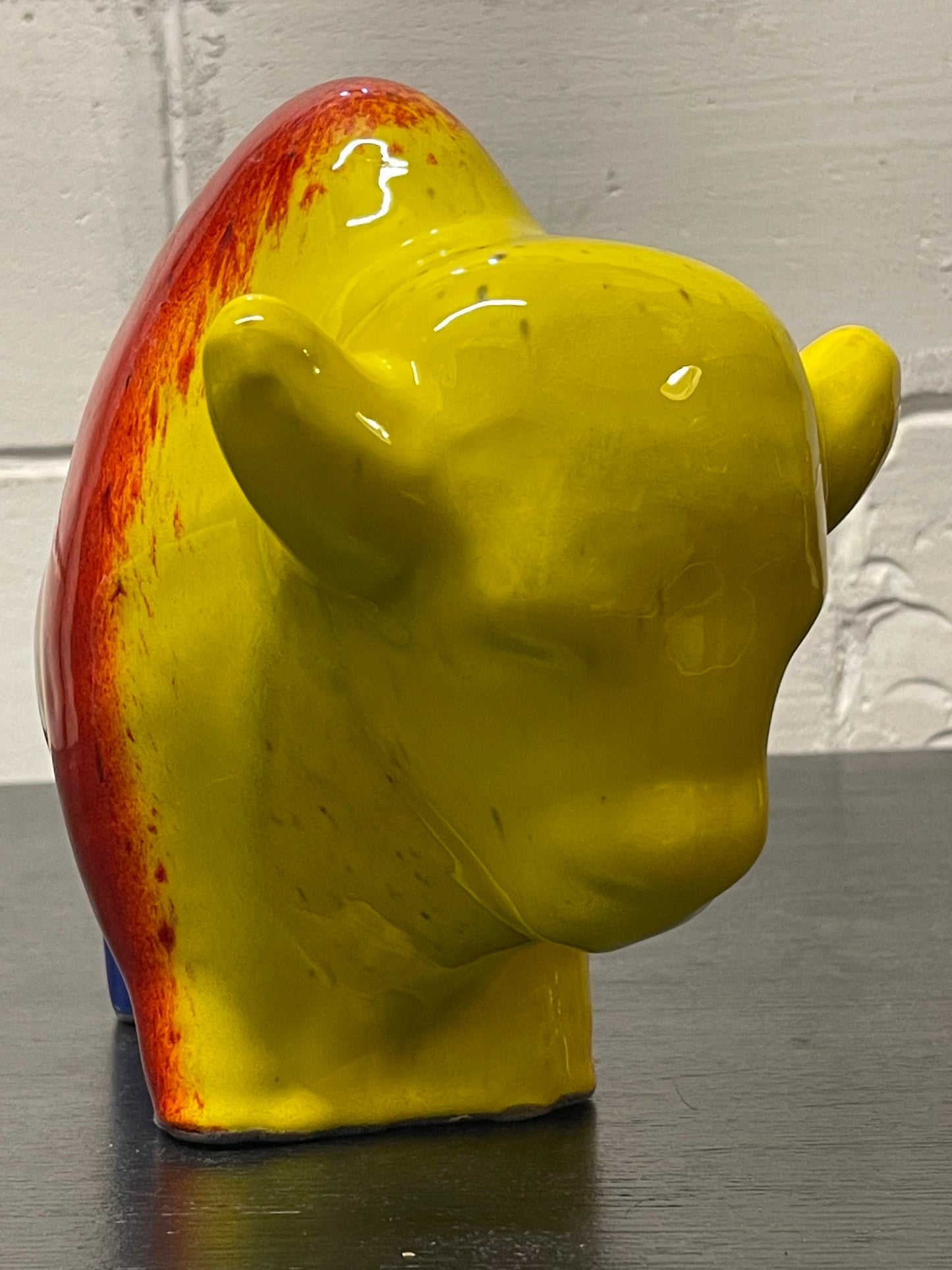 Otto Keramik Ceramic Bull West German Pottery Fat Lava