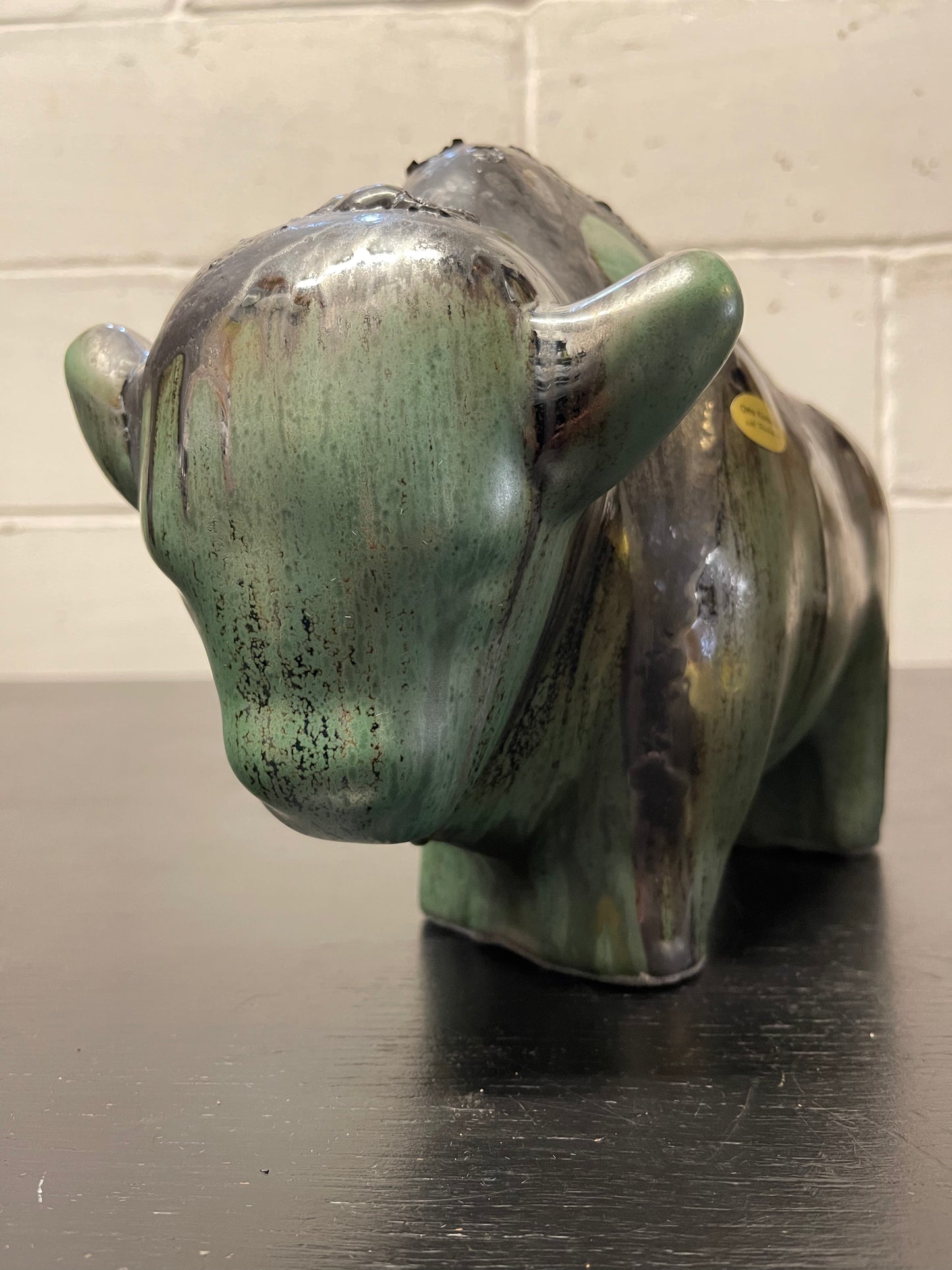 Otto Keramik Ceramic Bull West German Pottery Fat Lava