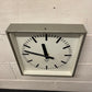 Czech Industrial 1960s Square Factory Clocks By Pragotron