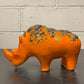 Exclusive Otto Keramik Ceramic Rhino West German Pottery Fat Lava