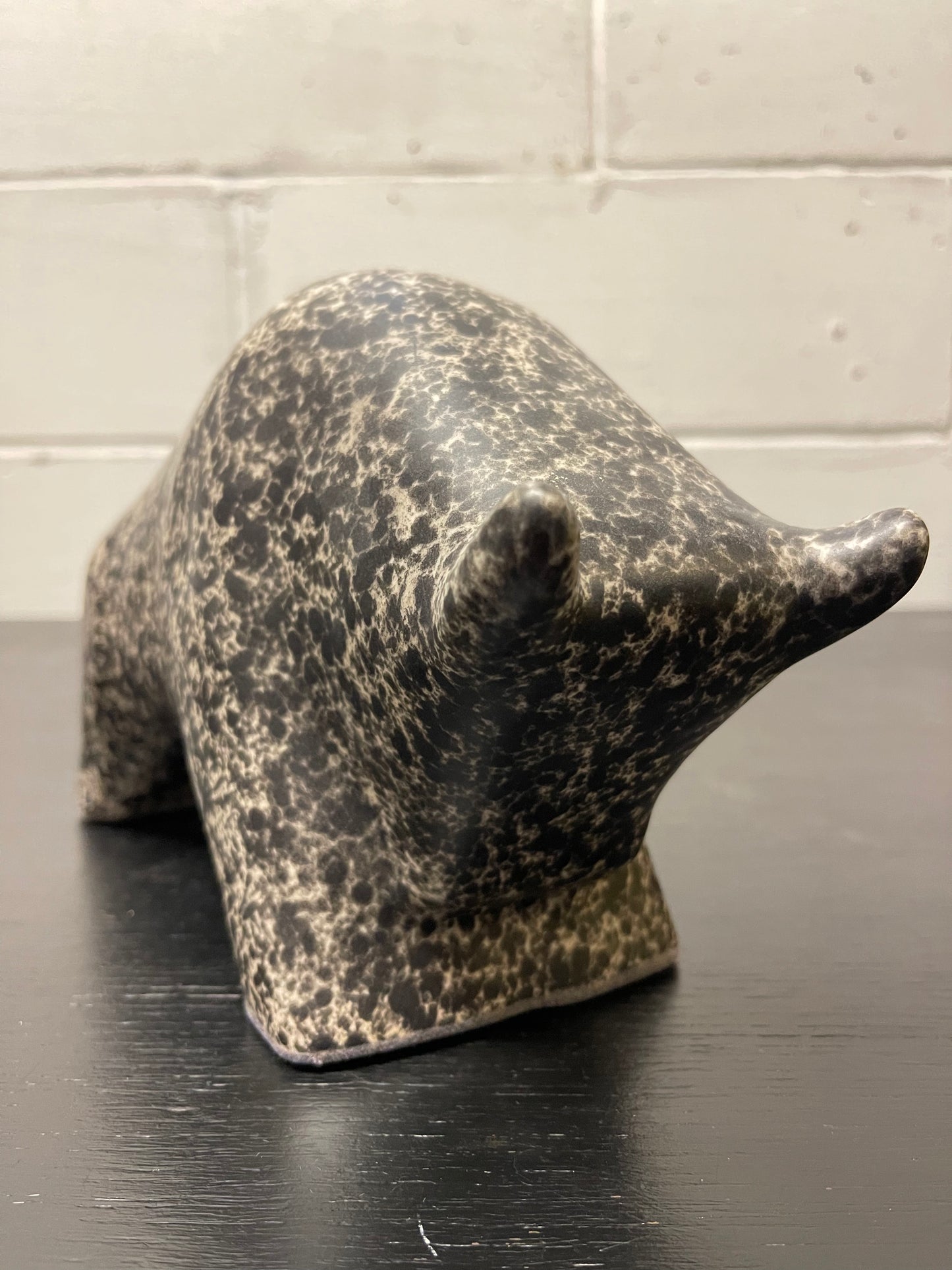 Otto Keramik Ceramic Bull West German Pottery Fat Lava